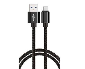Pack of 2 BOOC USB-Type C USB-C to USB-A Charge and Sync Braided Cable (M/M) version USB3.1 -1m - Cheaper Deal !!