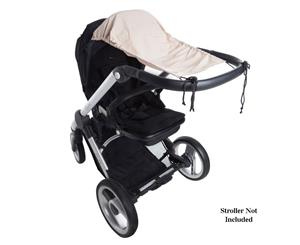 Playette Sunshade UPF50 Plus Protection for Baby Stroller Pram Sun Shade Beige
