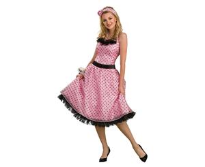 Polka Dot Prom 50's Adult Women's Costume - As Shown