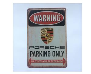 Porsche Parking Only Sign Poster