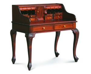 Queen Ann French Timber Writing Desk in Mahogany