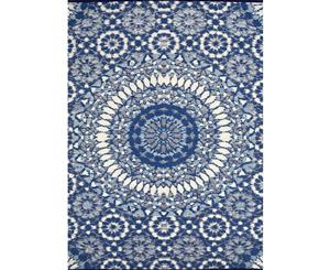 Reversible Indoor/Outdoor Mats - Chatai 2773 - Blue/White