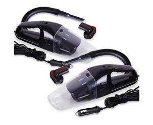 SOGA 2x 12V Portable Handheld Vacuum Cleaner Car Boat Vans Black