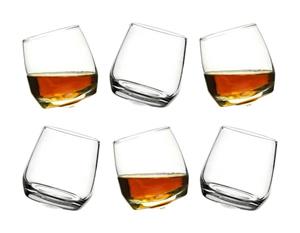 Sagaform Rocking Whiskey Glasses with rounded base Set of 6