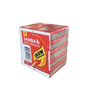 Samba Fire Ignition Safety Matches - 10 Pack