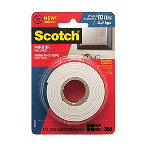 Scotch 2.5cm x 1.5m Mirror Mounting Double Sided Tape