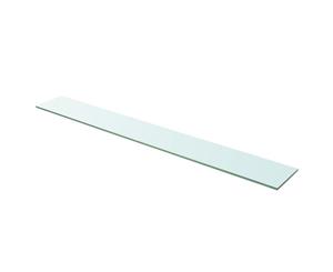Shelf Panel Glass Clear 110x15cm Wall Display Bracket Ledge Plate Sheet
