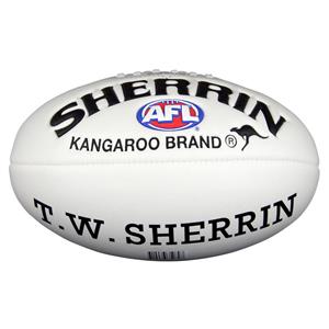 Sherrin Super Soft Touch Junior Australian Rules Ball White 8in