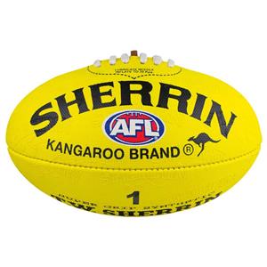 Sherrin Synthetic AFL Football Yellow 1