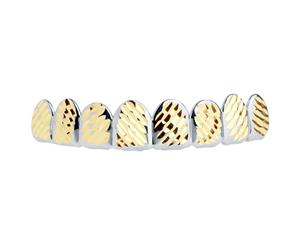 Silver Grillz - One size fits all - Full Size Diamond Cut IV - Silver