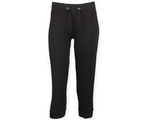 Skinni Fit Womens/Ladies Three Quarter Workout Pants / Bottoms (Black) - RW4425