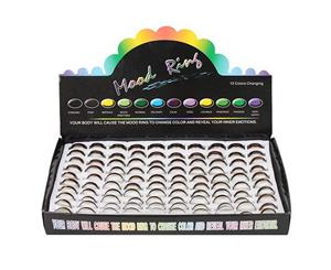 Something Different Mood Rings In Display Box (Set Of 100) (May Vary) - SD640