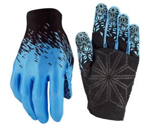 Supacaz SupaG Long Finger Bike Gloves Black/Neon Blue