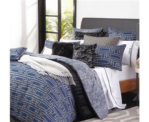 Super King Size - Yvan Navy Quilt Cover Set by Florence Broadhurst