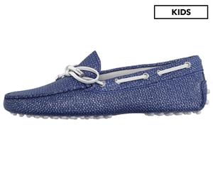 Tods Junior Girls' Leather Loafers - Blue