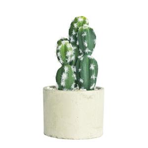 UN-REAL 19cm Artificial Cactus In Concrete Pot