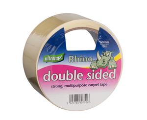Ultratape Double Sided Rhino Carpet Tape (Pack Of 6) (Brown) - SG8936