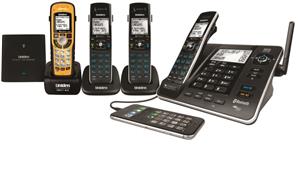 Uniden XDECT8355+3WP Digital Cordless Phone System with Waterproof Handset