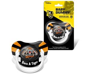 Wests Tigers NRL Baby Dummy Pacifier Born a Tiger