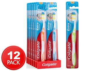 12 x Colgate Extra Clean Toothbrush - Soft