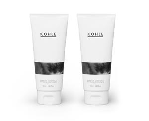 2 x KOHLE Charcoal & Coconut Whitening Toothpaste