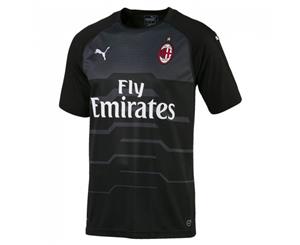 2018-2019 AC Milan Puma Away SS Goalkeeper Shirt (Black) - Kids