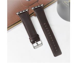 40mm38mm for Apple Watch Series 123 and 4 Genuine Leather Strap Brown