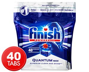 40pk Finish Quantum Max Powerball Super Charged Dishwashing Tabs