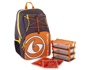 6 Pack Fitness Prodigy Backpack 500 - Purple/Orange/Yellow