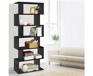 6 Tier Display Shelf Cabinet Storage Bookshelf Bookcase Ladder Stand Rack