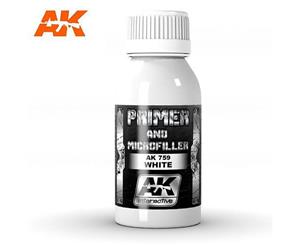 AK Interactive AK759 Xtreme Primer & Microfiller White 100mL