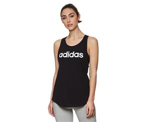 Adidas Women's Essentials Linear Loose Tank Top - Black/White