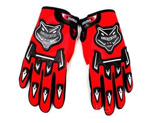 Adult Motocross MX Racing Gloves Off Road Riding Dirt Pit Trail Bike Atomik New Red XL