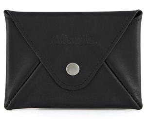 Afends Holdall Leather Pouch Wallet - Black