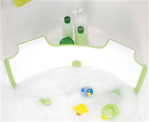 BabyDam Bathwater Barrier - White/Green