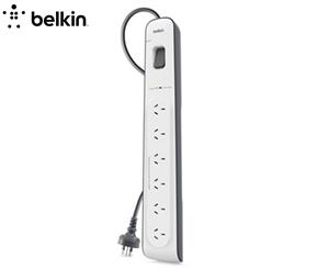 Belkin 6-Outlet Surge Protection Strip w/ 2m Power Cord Charging Ports