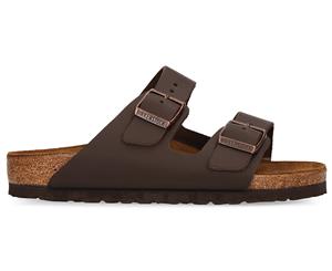 Birkenstock Arizona Leather Regular Fit Sandals - Dark Brown