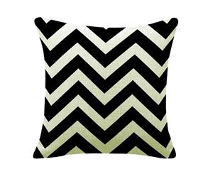 Black White B533 Cotton&linen Cushion Cover