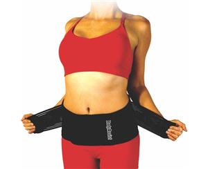 BodyAssist Thermal Lumbo Sacral Cynch Belt Support Prevent Injury Recover - Black