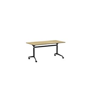 CeVello 1500 x 750mm Black Frame And Oak Top Flip Table