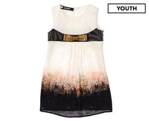 DSQUARED2 Girls' Bow Dress - Ivory