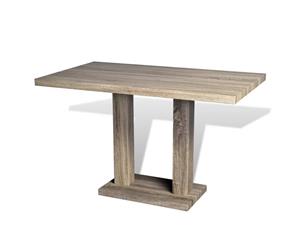 Dining Table Kitchen Furniture MDF Timber Oak Sticker 120x75cm Rectangle