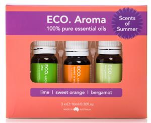 ECO. Aroma Trio Scents Of Summer Essential Oils 3-Pack Value Gift Box