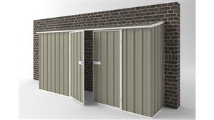 EasyShed D3808 Off The Wall Garage Shed - Stone