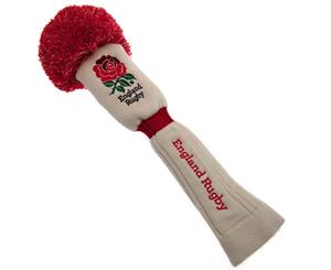 England Rugby Official Wt Driver Pompom Headcover (White) - TA672