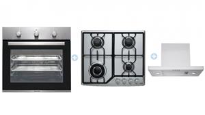 Euromaid BS7 7 Multifunction Oven with Gas Cooktop and Integrated Rangehood Package