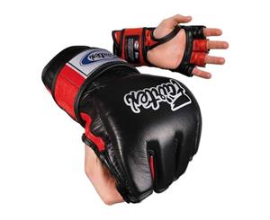 FAIRTEX - Open Palm/Thumb Loop MMA Gloves (FGV12) - Black/Red