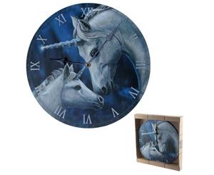 Fantasy Sacred Love Unicorn Wall Clock