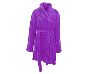Forever Dreaming Womens/Ladies Supersoft Fleece Dressing Gown (Purple) - N1086