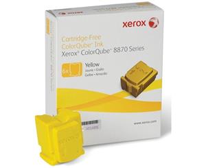 Fuji-Xerox ColorQube 8870/8880 Yellow 6 x Ink Sticks - 108R00987 - Estimated Page Yield 17300 pages